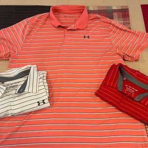 Men’s Under Armour polos (lot of 3)